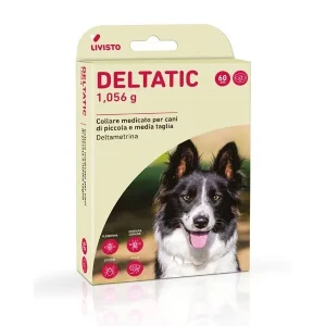 Collari Antiparassitari per Cani Livisto Deltatic Taglia Media fino a 25kg 60cm 2pz