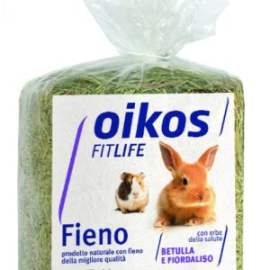 Oikos Fieno con Betulla e Fiordaliso per Conigli, Porcellini, Piccoli roditori 500gr