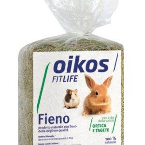 Oikos Fieno con Ortica e Tagete per Conigli, Porcellini, Piccoli roditori 500gr