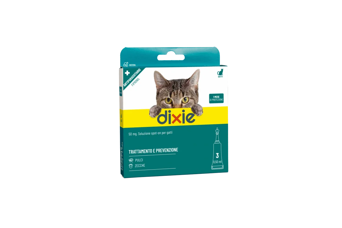 Dixie - Pipette Gatto Fipronil Blister 3 Pz (ML/Size: 0,5) - immagine 2