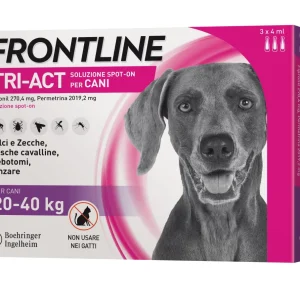 Frontline Tri-act Spot-on 20-40 3 pipette (Kg/Size:0,1)