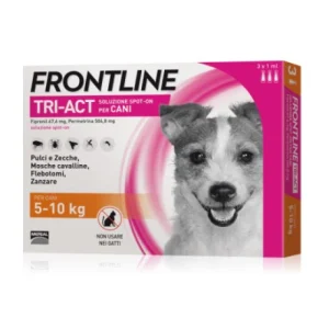 Frontline Tri-act Per Cani Dai 5-10kg 3 pipettte (Kg/Size:0,1)