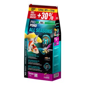 JBL ProPond All Seasons mangime in stick per laghetto + 30% omaggio = 7,5 Kg