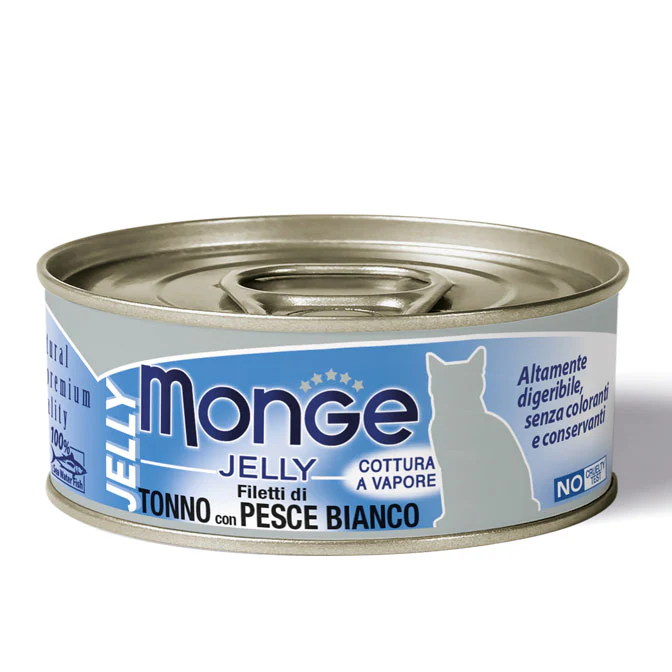 Monge Jelly umido gatto Filetti di tonno con Pesce bianco - immagine 2