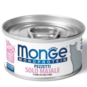 Monge Monoprotein Umido gatto Pezzetti solo Maiale