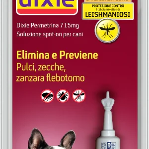 Dixie - Pipette Cane Permetrina 1 Ml - Blister 1 Pz - Tg Piccola