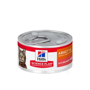 Hill's Science Plan Adult Alimento per Gatti con Salmone Lattina
