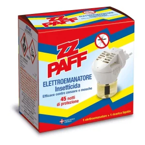 ZZ Paff ElettroEmanatore Insetticida + Ricarica Liquida 45 Notti