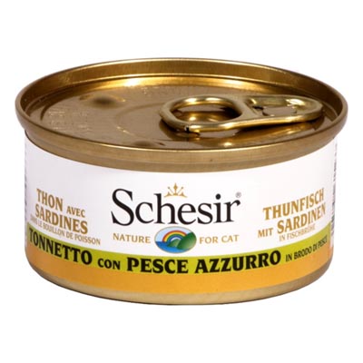 Schesir in Brodo di Pesce Umido Gatto 70gr - immagine 8