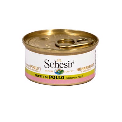 Schesir in Brodo di Pollo Umido Gatto 70gr - immagine 3