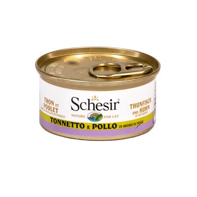 Schesir in Brodo di Pesce Umido Gatto 70gr - immagine 2