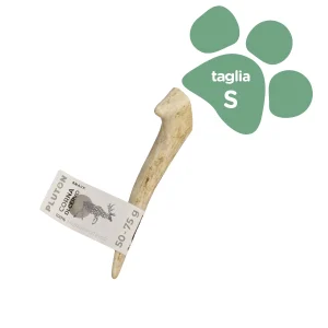 Snack per Cani Pluton Gusto Corna di Cervo Taglia S 50-75gr