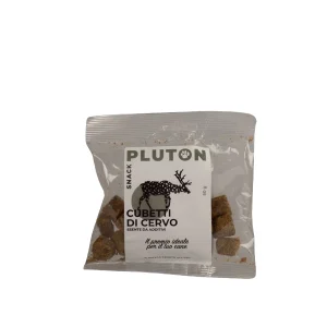 Snack per Cani Pluton Gusto Cubetti di Cervo 50gr