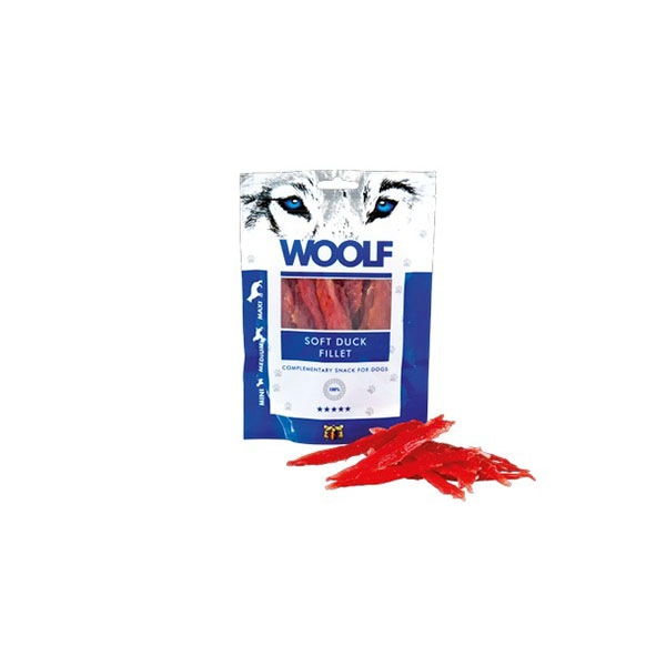 Snack per Cani Woolf Gusto Anatra Essiccata 100gr