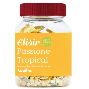 Snack per Conigli e Altri Roditori Elisir Intrecci di Natura Gusto Passione Tropical 160gr
