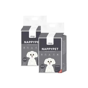 Traversine per Cani AQPET Nappypet con Carbone Attivo 60x60cm 100pz