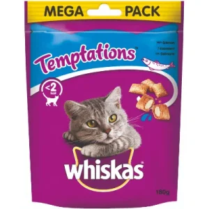 Whiskas Snack Gatto Temptations Salmone 180G