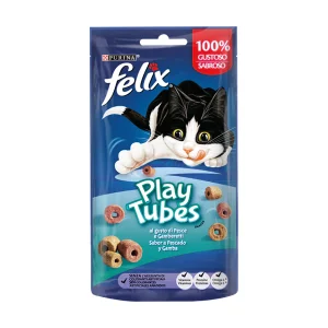 FELIX® Play Tubes Snacks al gusto di Pesce e Gamberetti